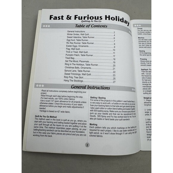 Fast Furious Holiday Quilting Pattern Book Gudrun Erla Sewing Christmas Stocking - Picture 4 of 7